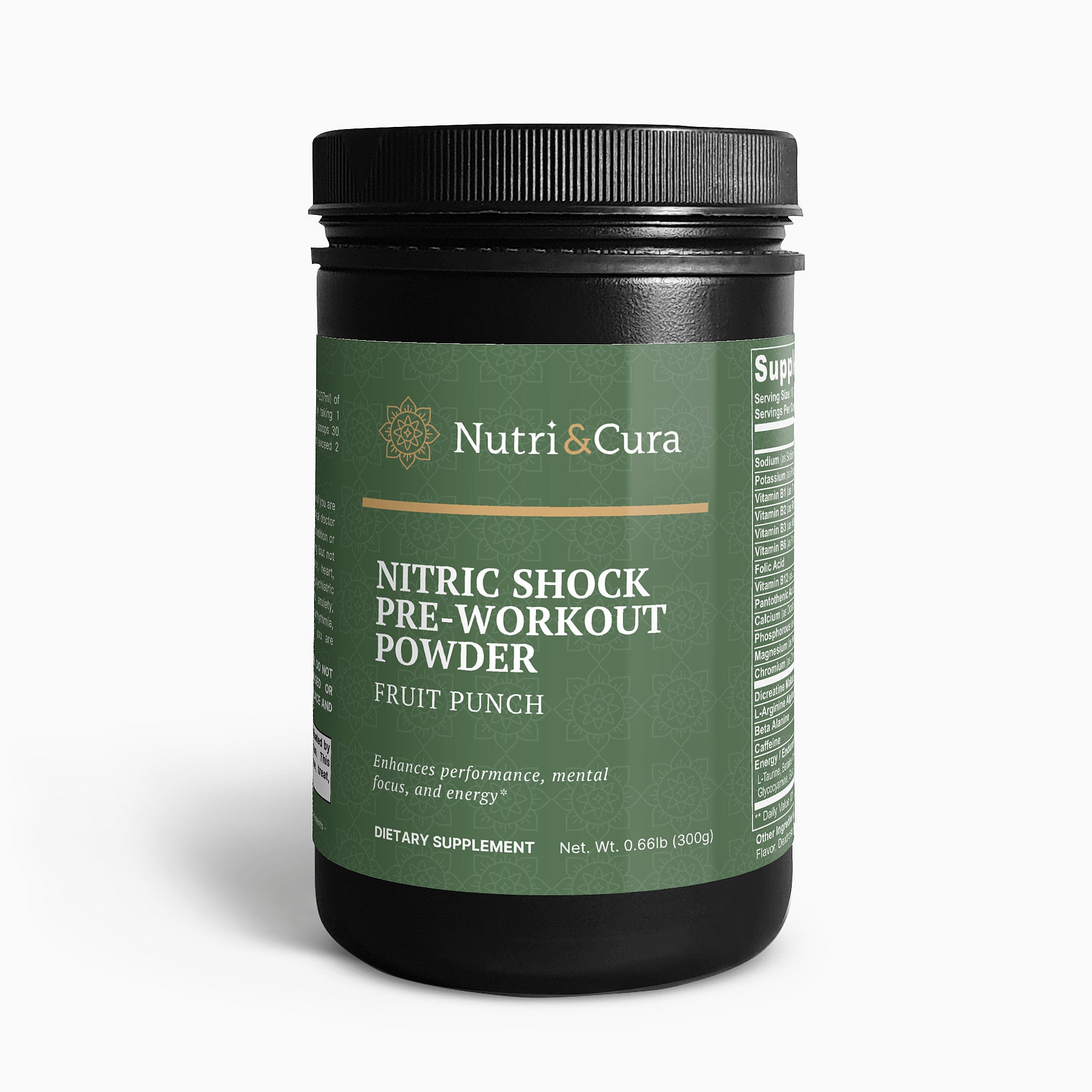 Nitric Shock Pre-Workout Powder (Fruit Punch)